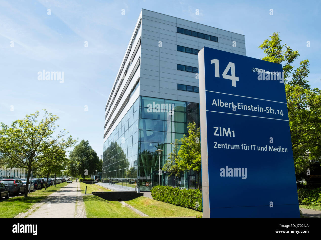 Zentrum für IT und Medien in Adlershof Science and Technology Park Park in Berlin, Deutschland Stockfoto