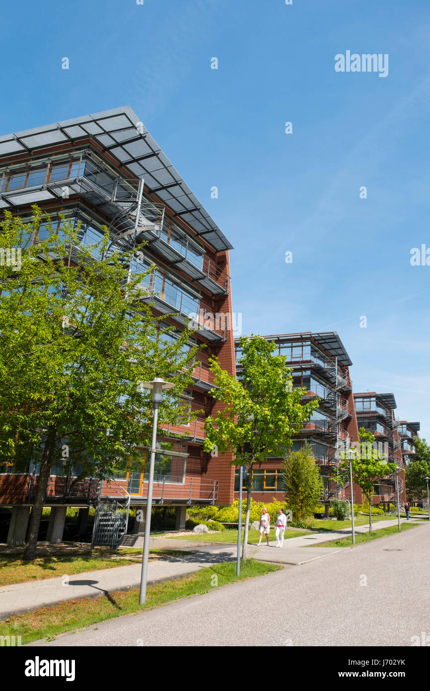 Institute für Informatik und Mathematik Gebäude in Adlershof Science and Technology Park Park in Berlin, Deutschland Stockfoto