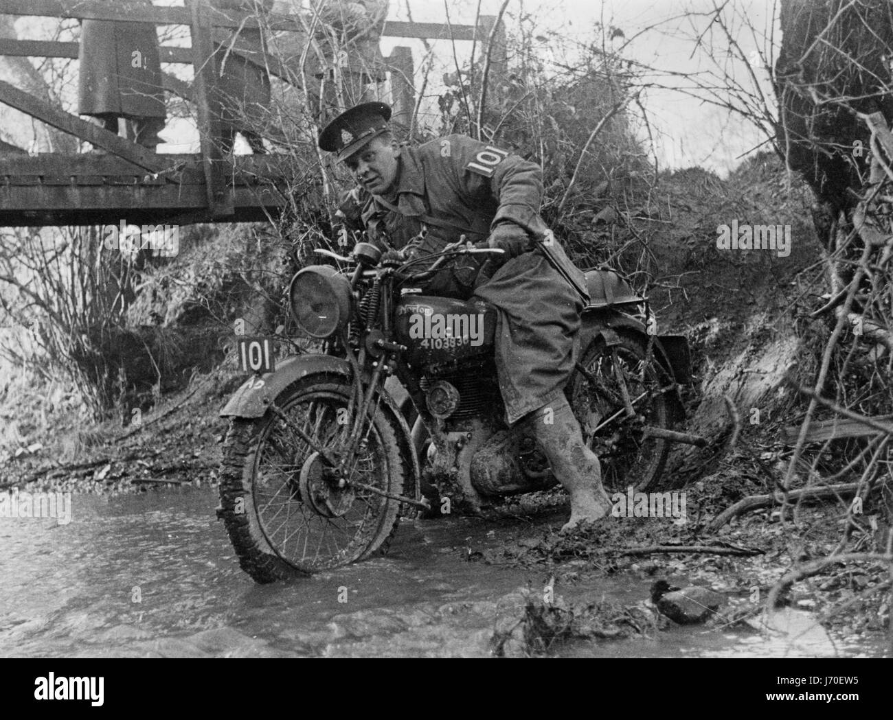 1940 Norton 16H militärische Motorrad Stockfoto