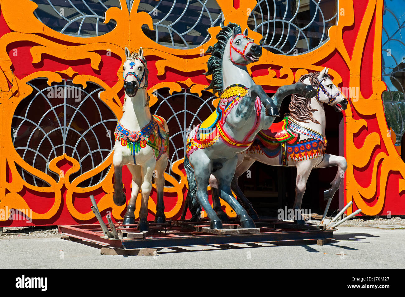 Pferd Statue Bavaria Sightseeing Deutschland Bundes Republik München Stockfoto