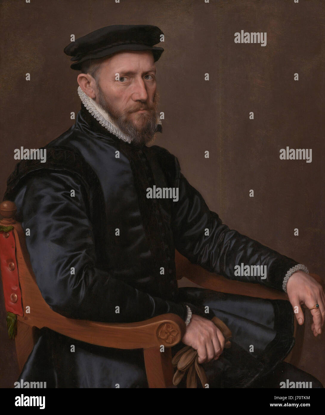 Anthonis Mor Sir Thomas Gresham (1519-1579). Kaufmann und finanzielle Mittel von der englischen Krone in den Niederlanden Stockfoto