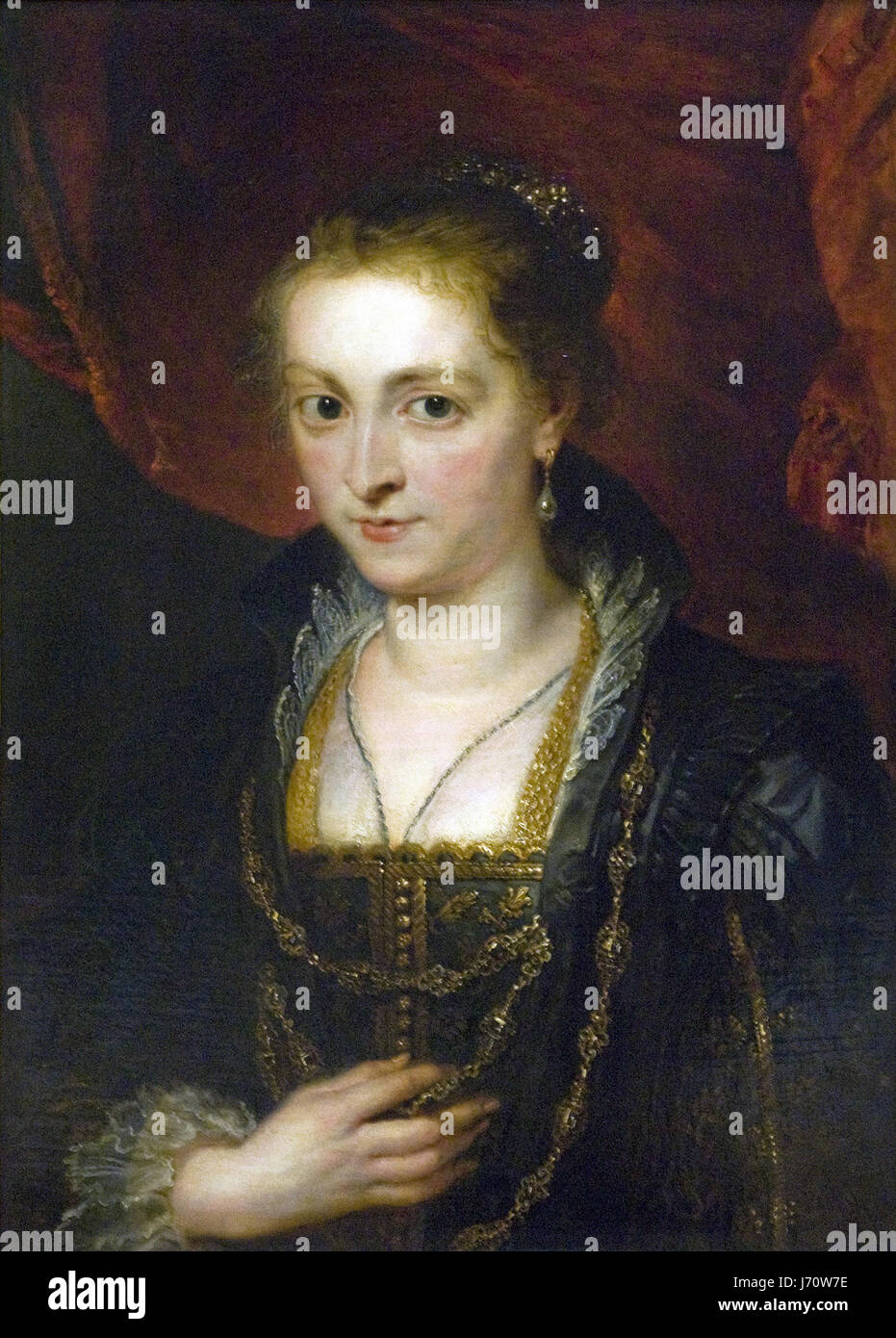 Rubens - Büstenporträt einer Dame Stockfoto