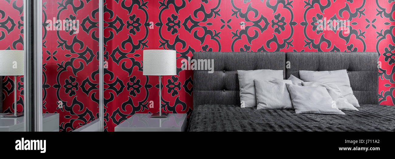 Rote Tapetenentwürfe Für Schlafzimmer - Fototapeten Baum Grosse Der