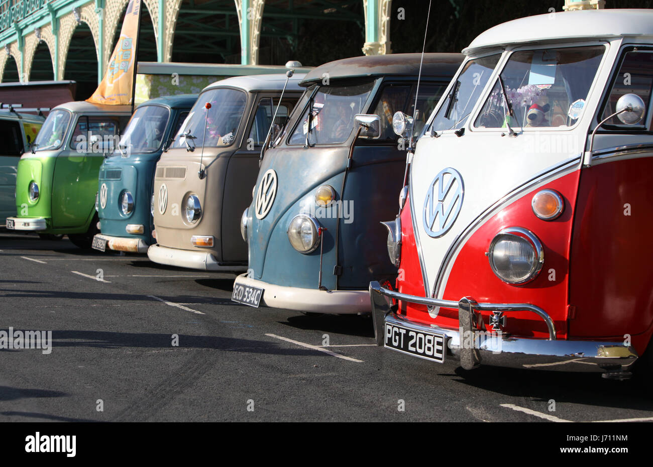 Brighton Breeze VW Camper laufen Stockfoto