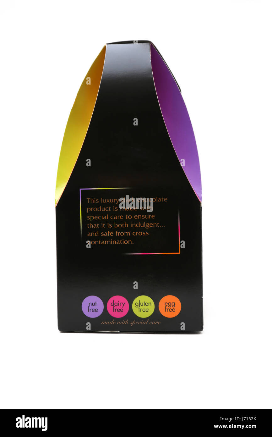 Kinnerton Dark Chocolate Easter Egg frei von Milchprodukten, Ei, Gluten