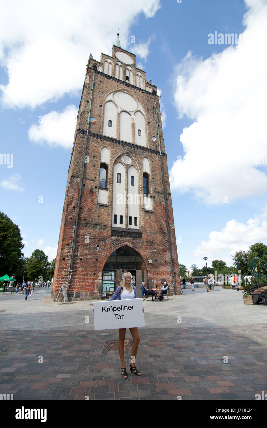 Stadtrundfahrt in rostock Stockfoto