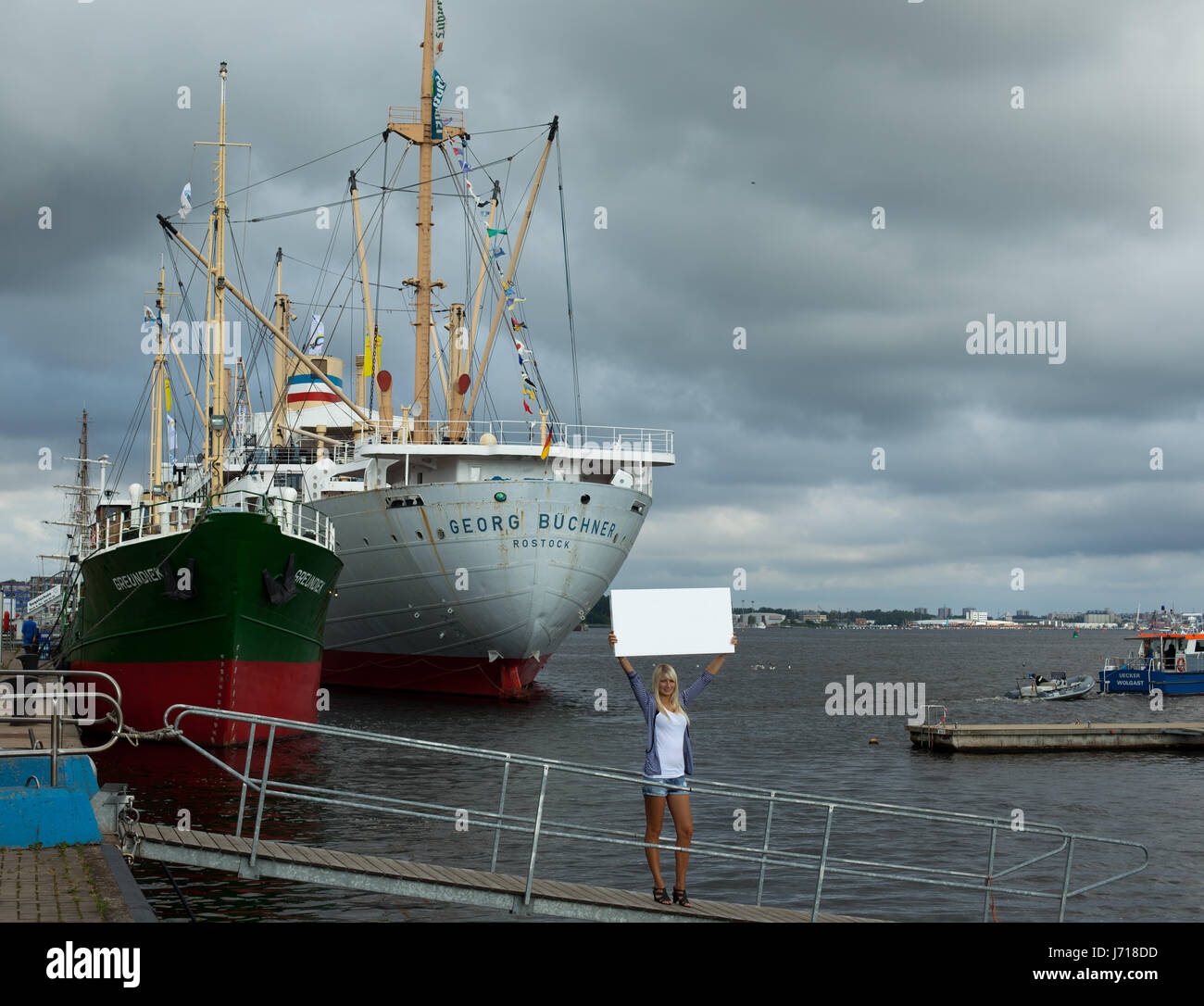 Stadtrundfahrt in rostock Stockfoto