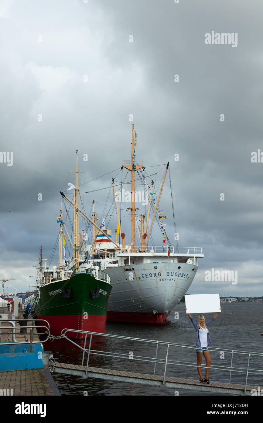 Stadtrundfahrt in rostock Stockfoto