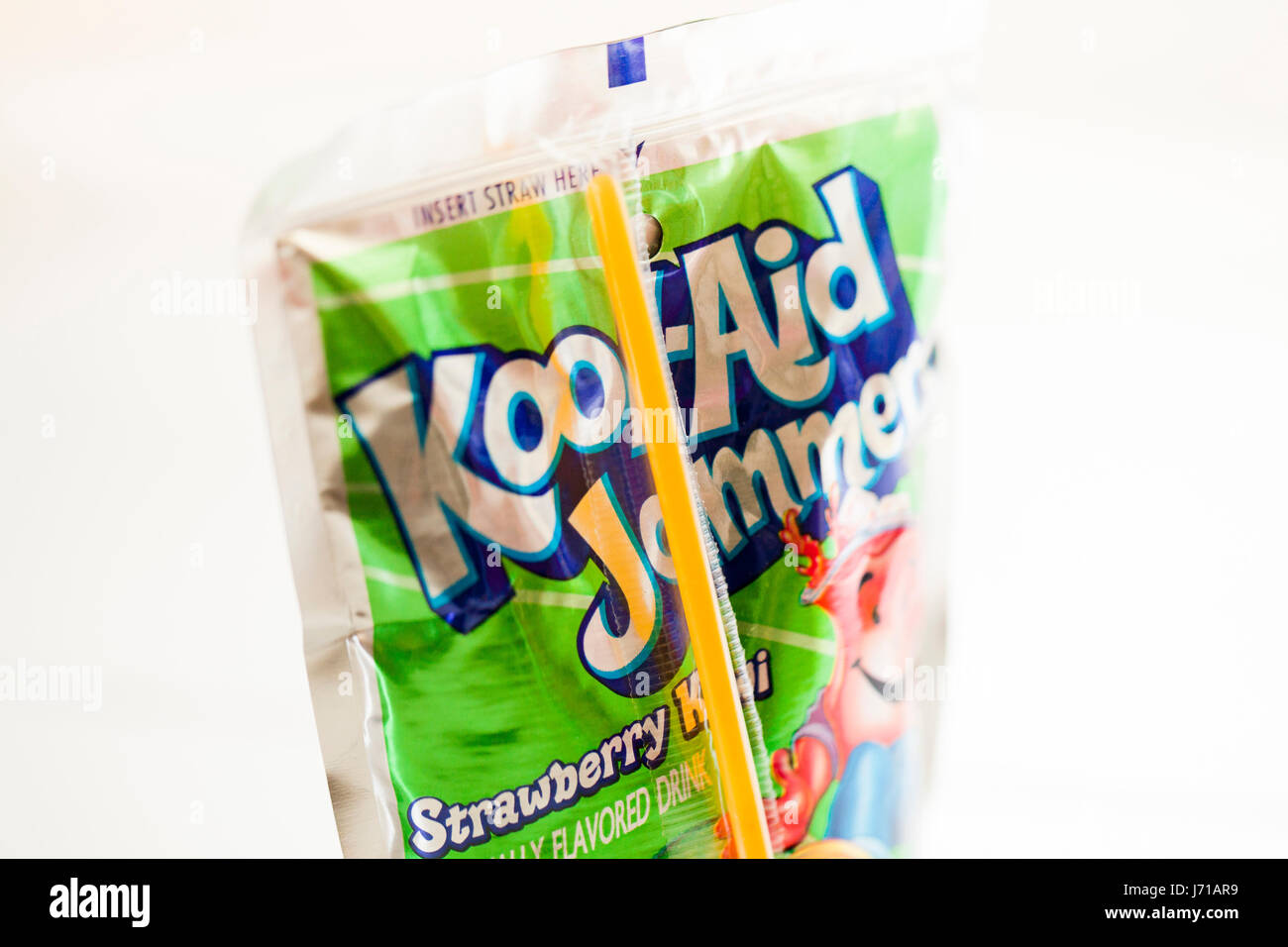 KoolAid Störsender Saft Beutel - USA Stockfoto