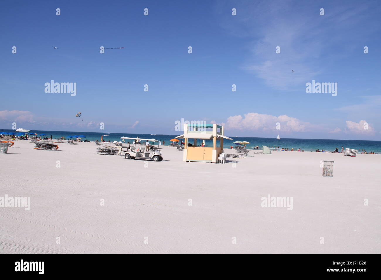 Strand Meer Strand Meer Sandstrand Girlande Sand Sand Hausbau Stockfoto