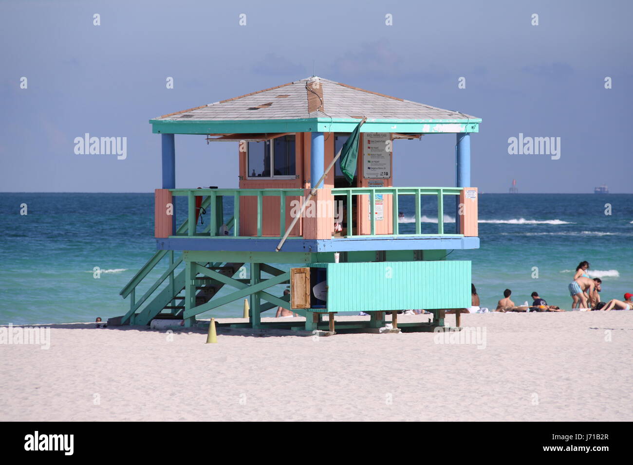Strand in Miami beach Stockfoto