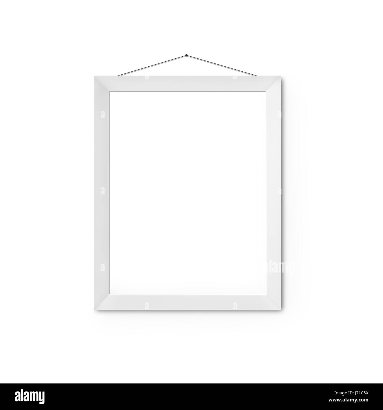 Bilderrahmen, die isoliert auf weißem Hintergrund Stockfoto