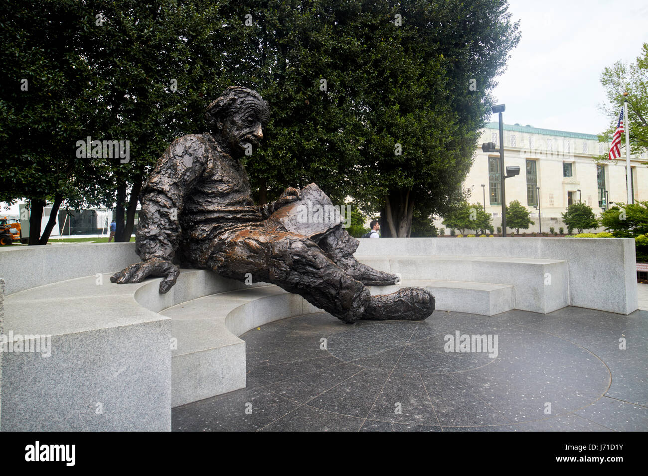 Albert Einstein Denkmal außerhalb der nationalen Akademie der Wissenschaften Washington DC USA Stockfoto