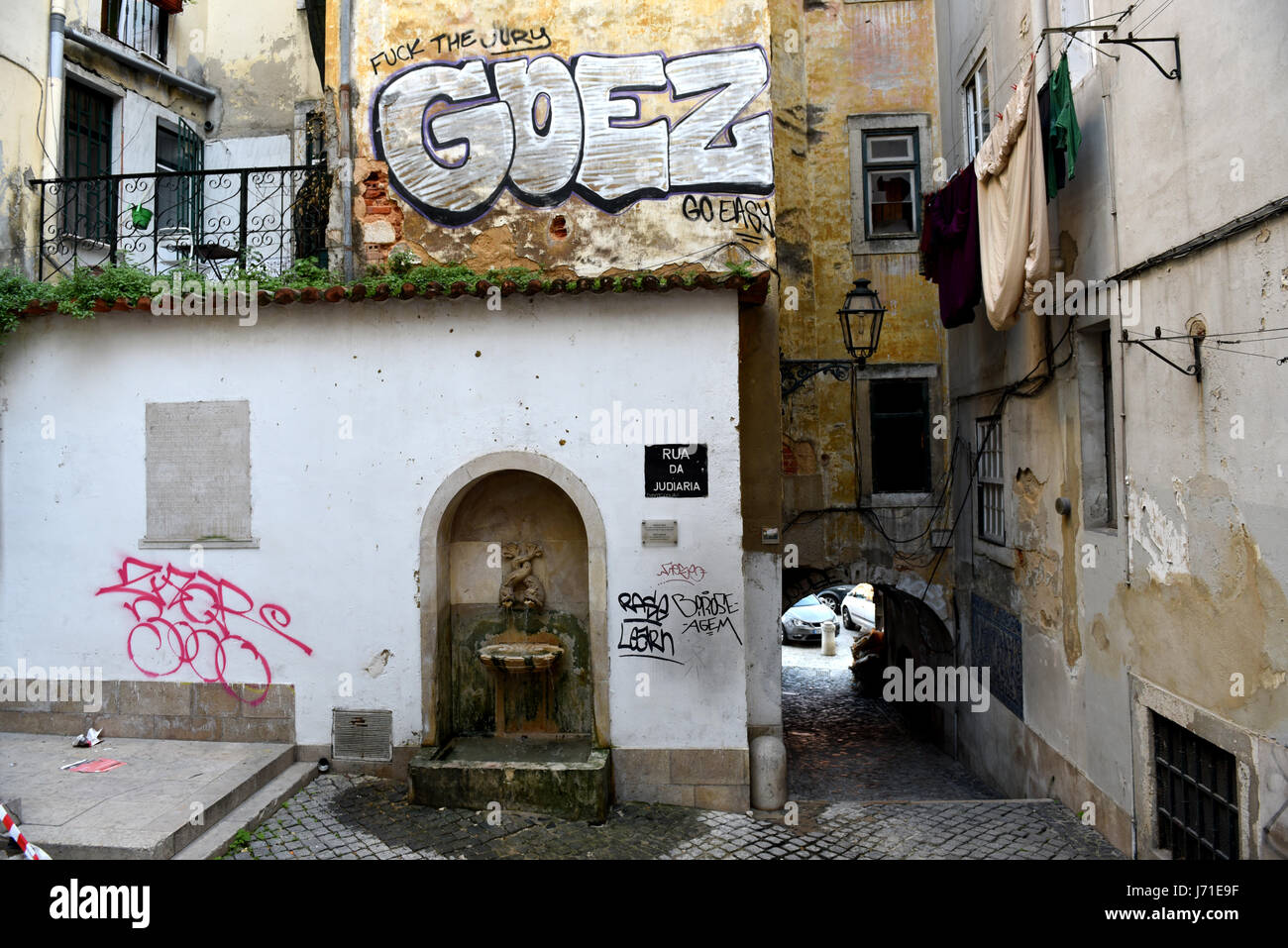 Aflama Judenviertel, Lissabon Stockfoto