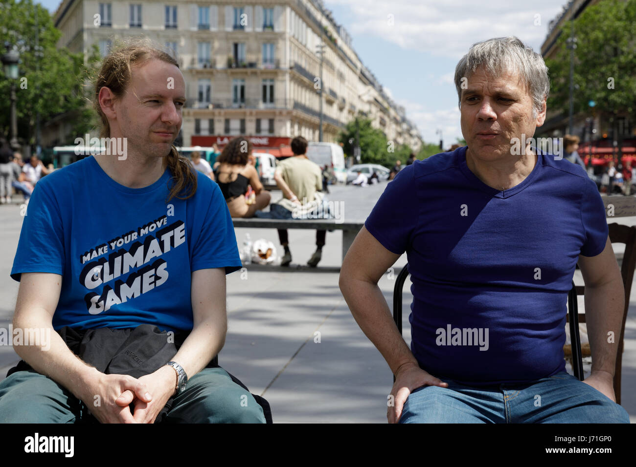 Texaco-Chevron, Paris, Frankreich, 21. Mai 2017 zu protestieren. Stockfoto