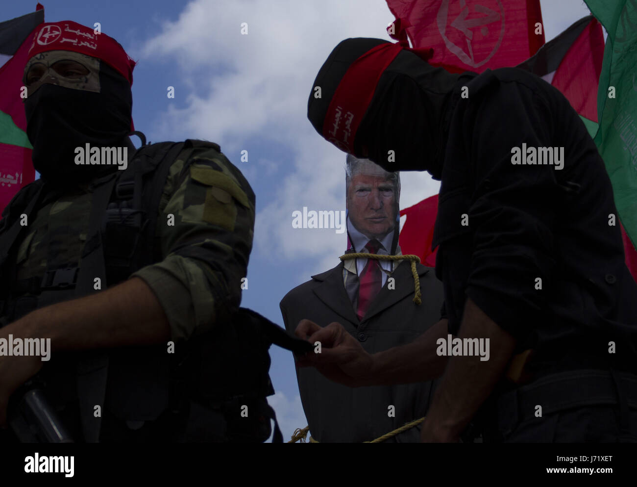 GazaStadt, Gazastreifen, Palästina. 23. Mai 2017. Eine