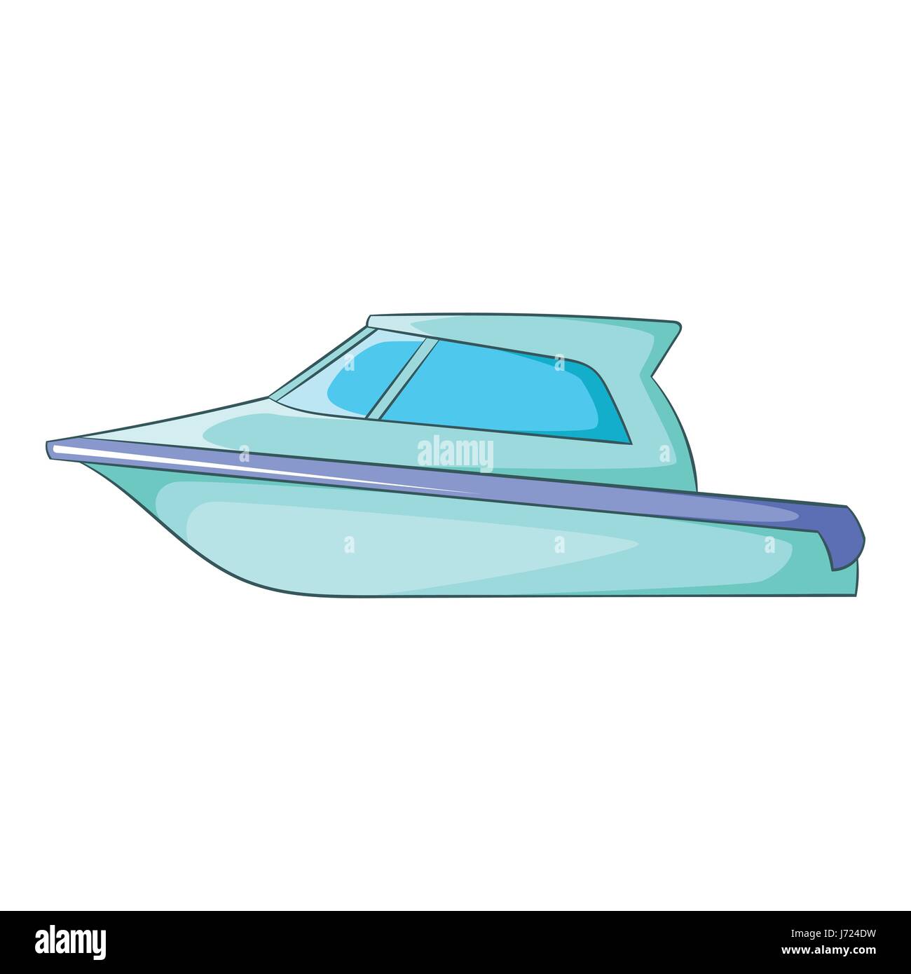 Speed boat icon cartoon style -Fotos und -Bildmaterial in hoher ...