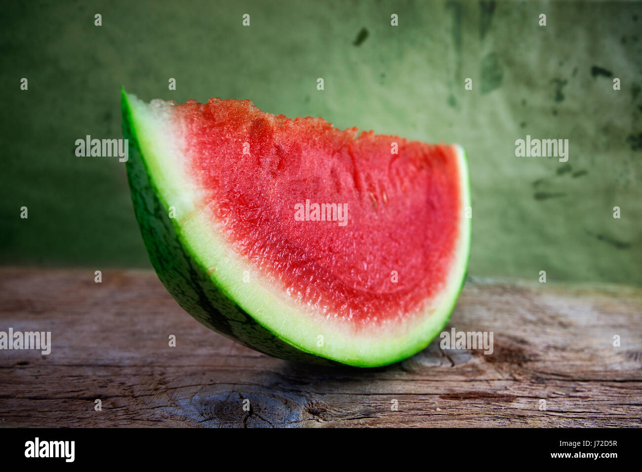 Reife Frucht saftige Melone Wassermelone Raureif Stillleben Erfrischung erfrischend Stockfoto