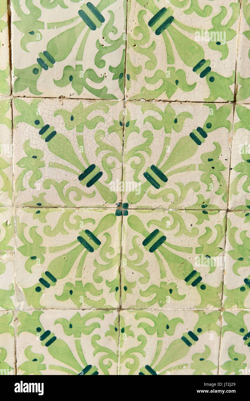 Azulejo, Dekorfliesen, Lissabon, Portugal Stockfoto