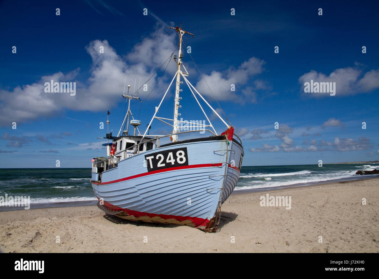 Marine Seefahrt Strand Meer Strand Meer Angeln Boot Fischerei Salzwasser Stockfoto