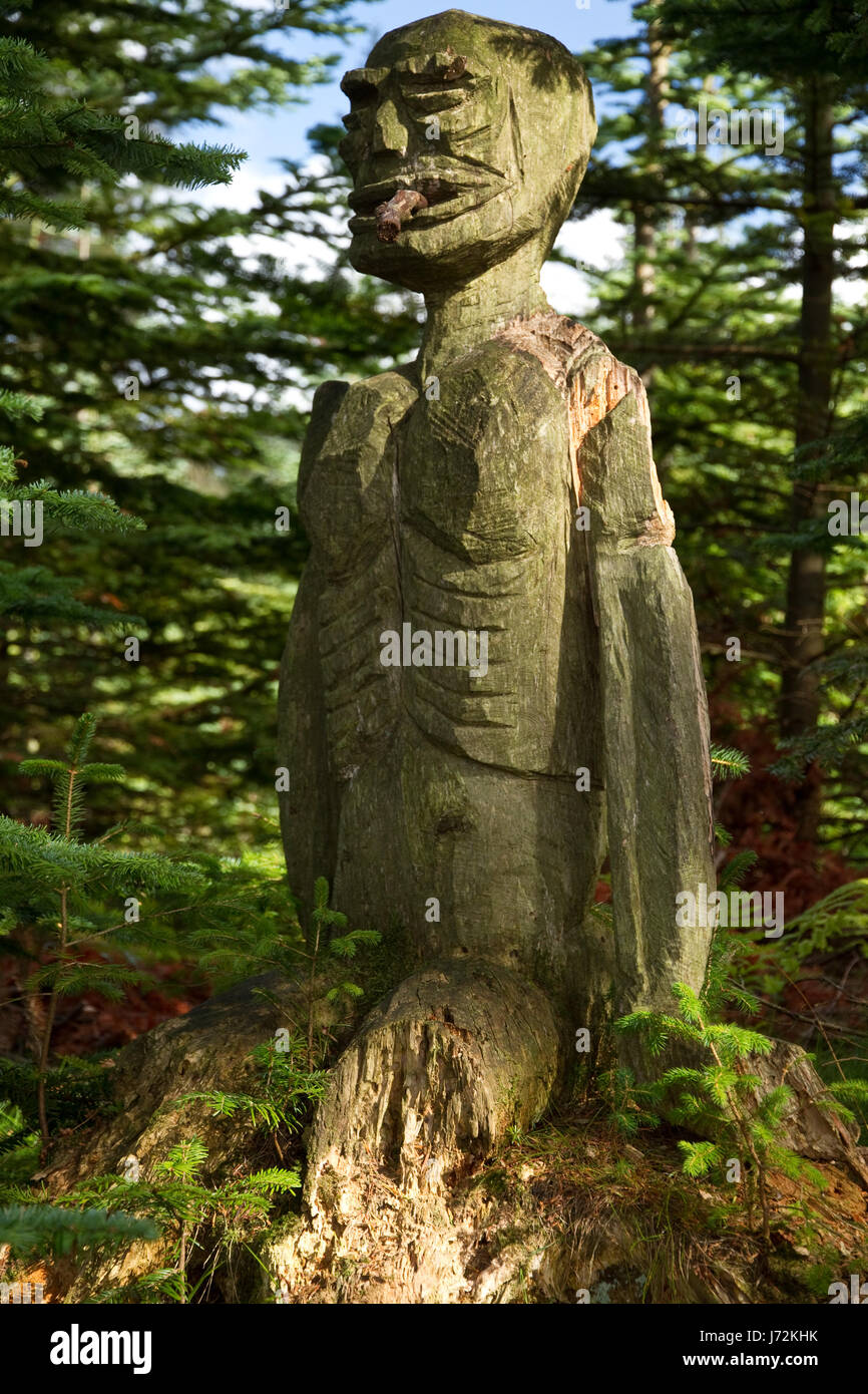 Holz-statue Stockfoto