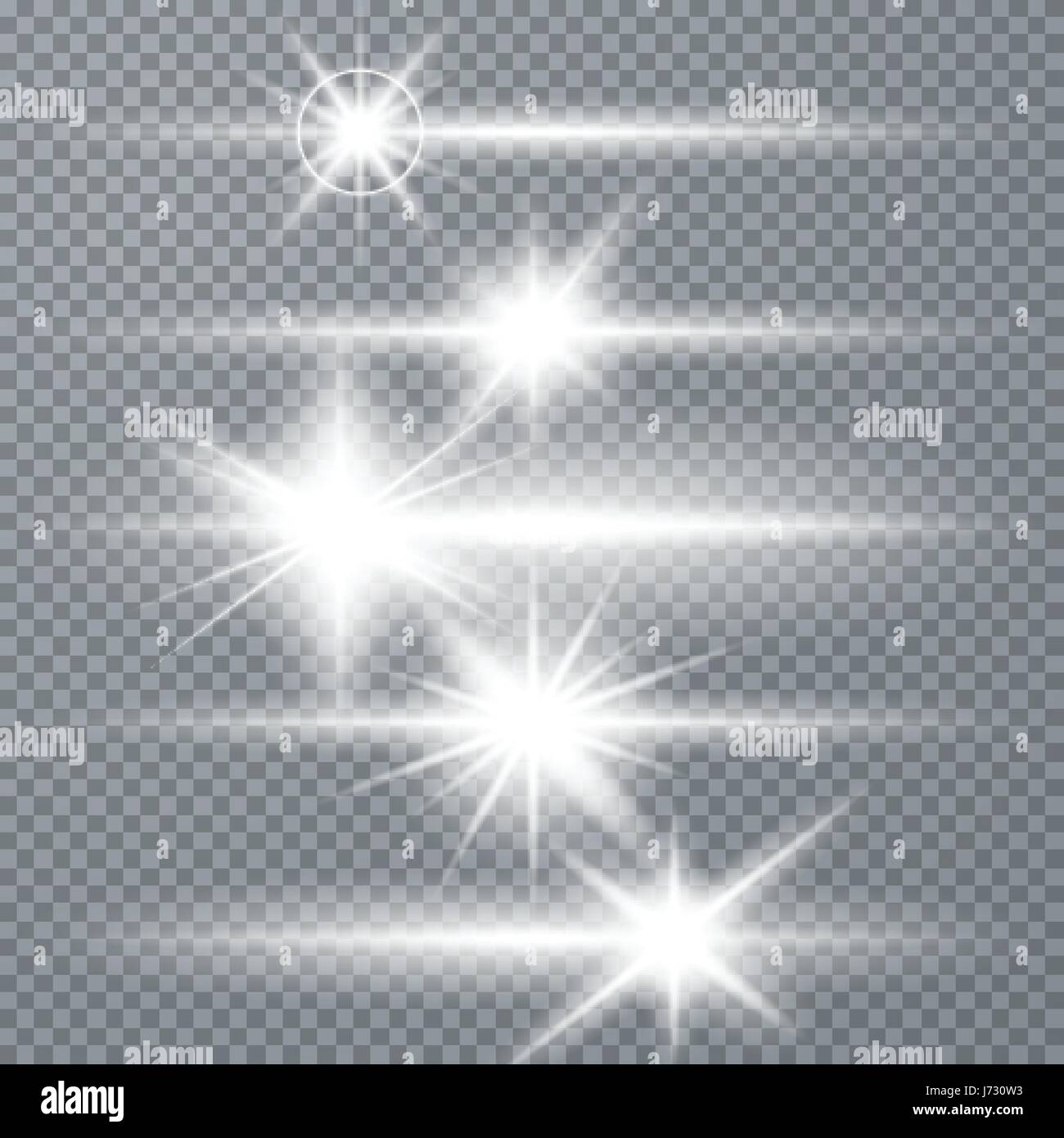 Weiß leuchtende Licht platzen explosion Stock Vektor