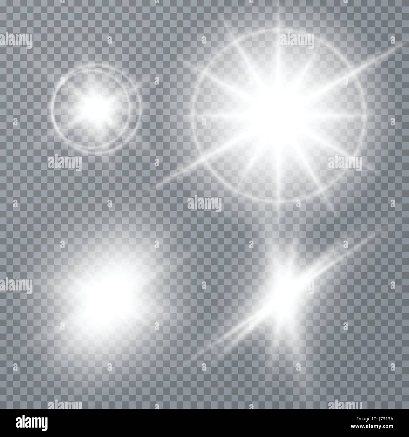 Weiß leuchtende Licht platzen explosion Stock Vektor