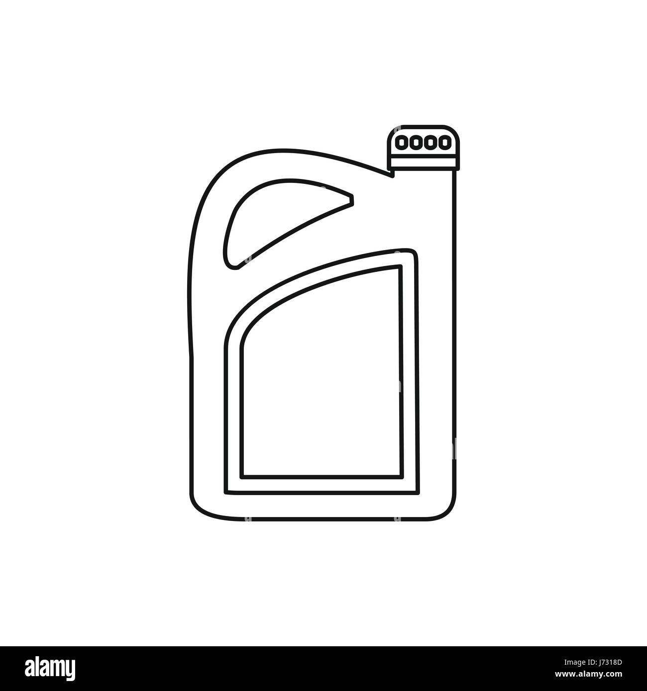l-oder-benzin-kanister-symbol-umriss-stil-stock-vektorgrafik-alamy
