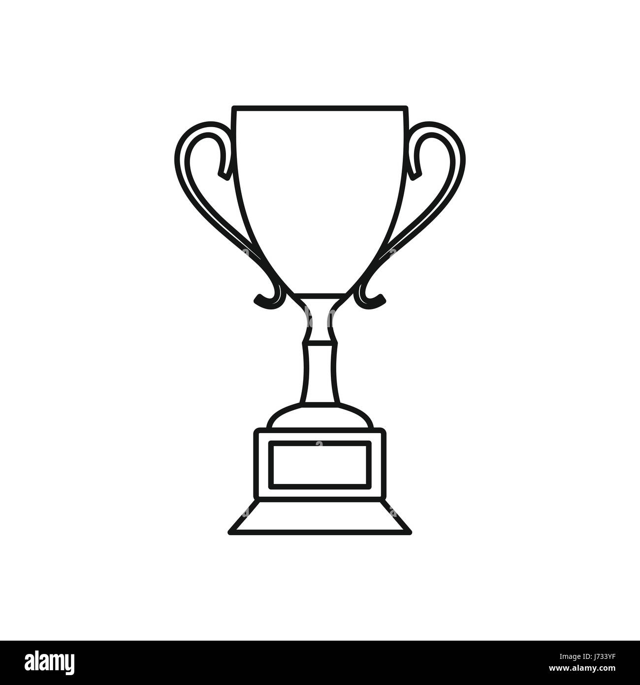 troph-e-pokal-symbol-umriss-stil-stock-vektorgrafik-alamy