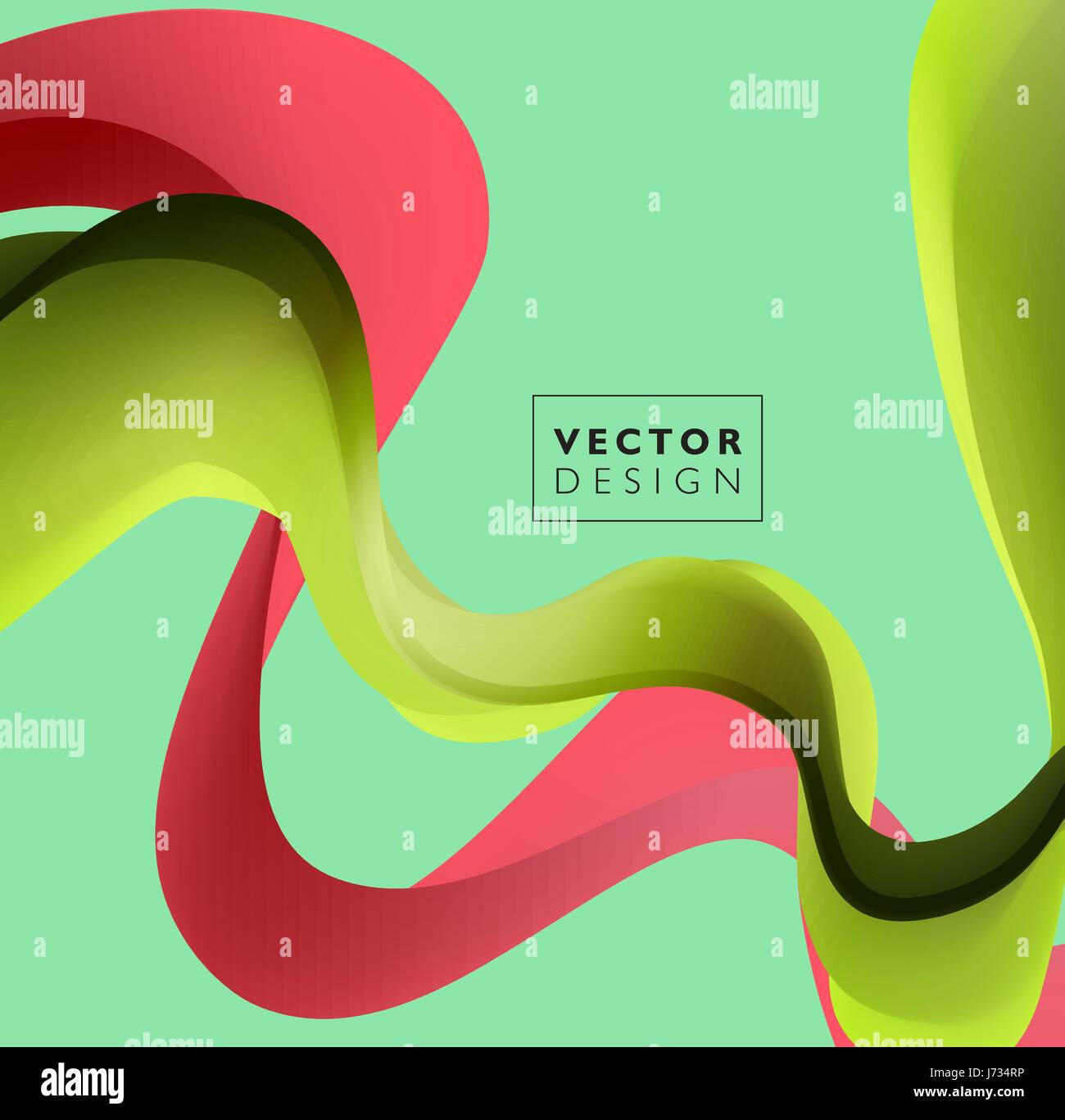Abstrakte glatte Welle Bewegung Abbildung Stock Vektor