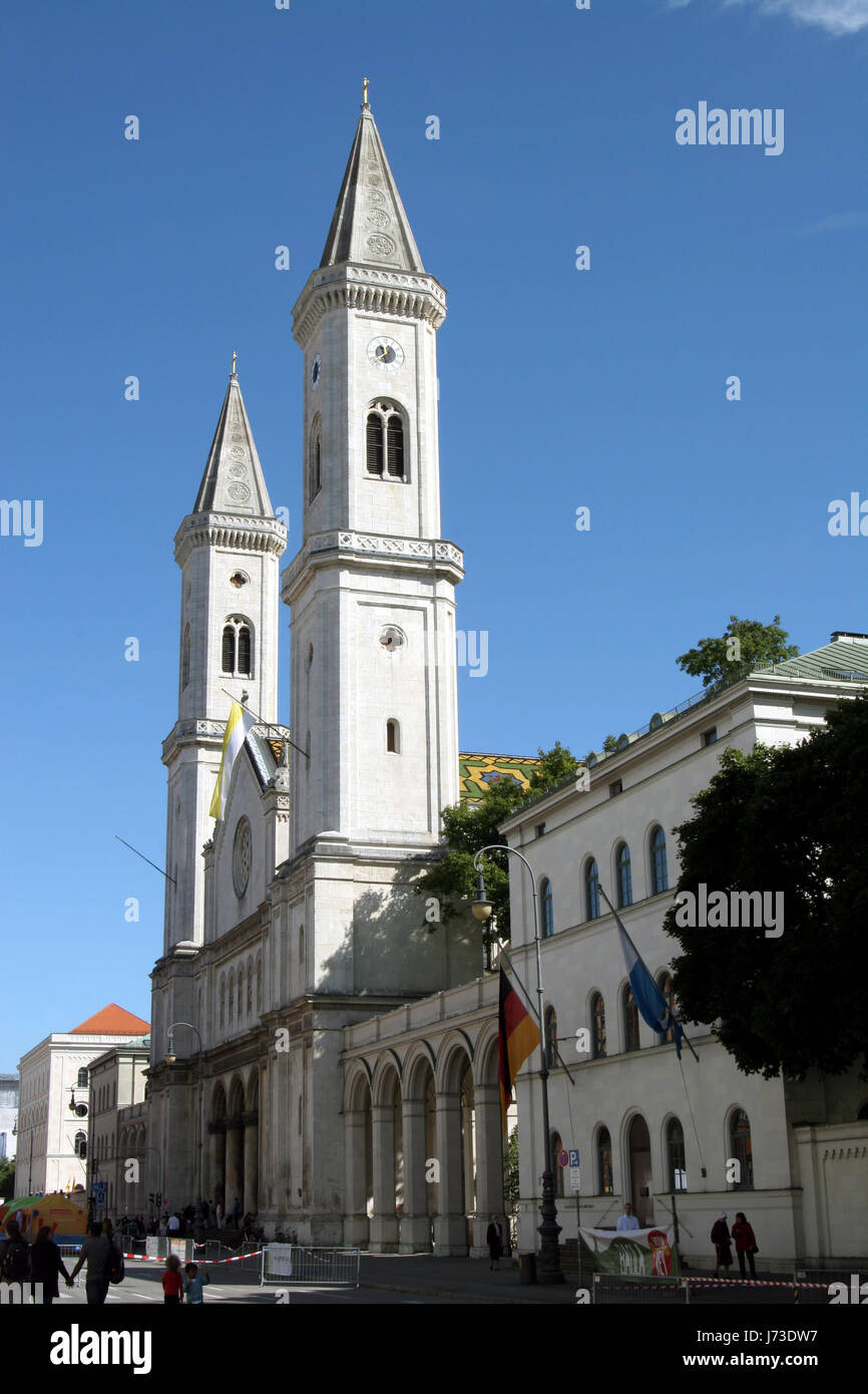 Turm Religion Denkmal Bayern München glauben deutschen Bundes Republik Deutschland Stockfoto