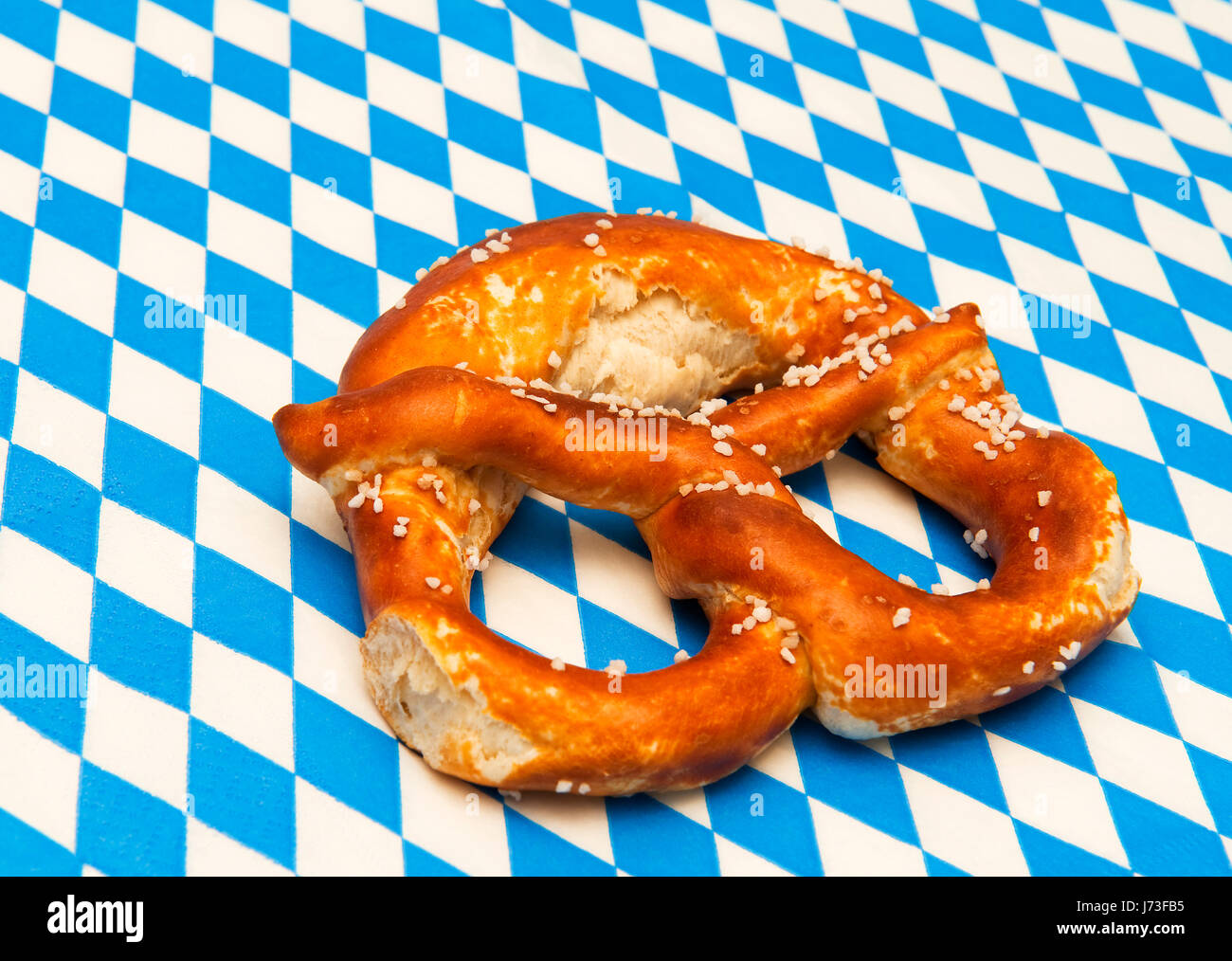 Bayerische Brezel Stockfoto