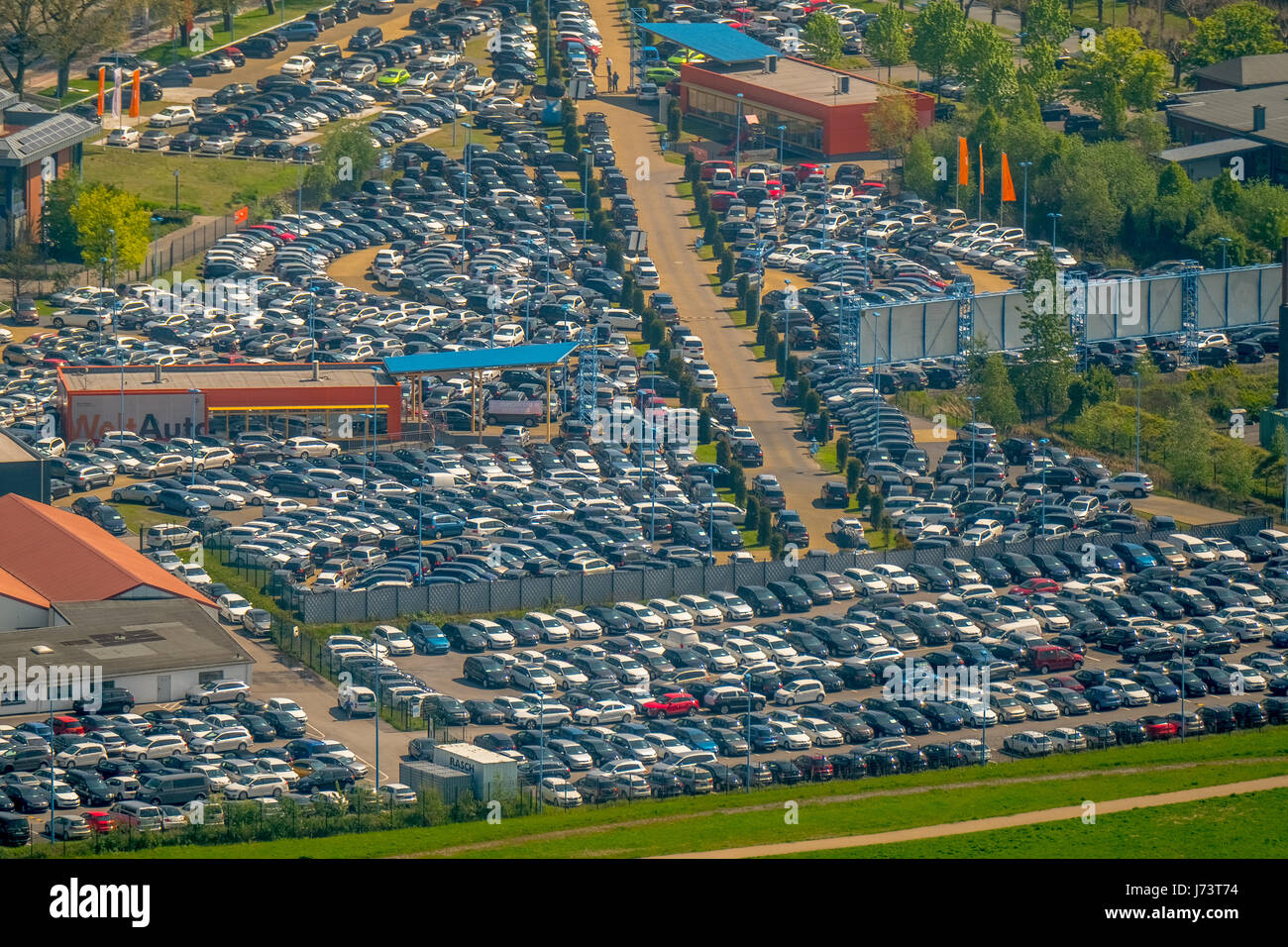 Autohaus Potti Potthoff in Bockum-Hövel, Automeile, Großhändler, AUDI-Händler, Handel, Internet Auto Händler, Hamm, Ruhrgebiet, North Rhin intern Stockfoto