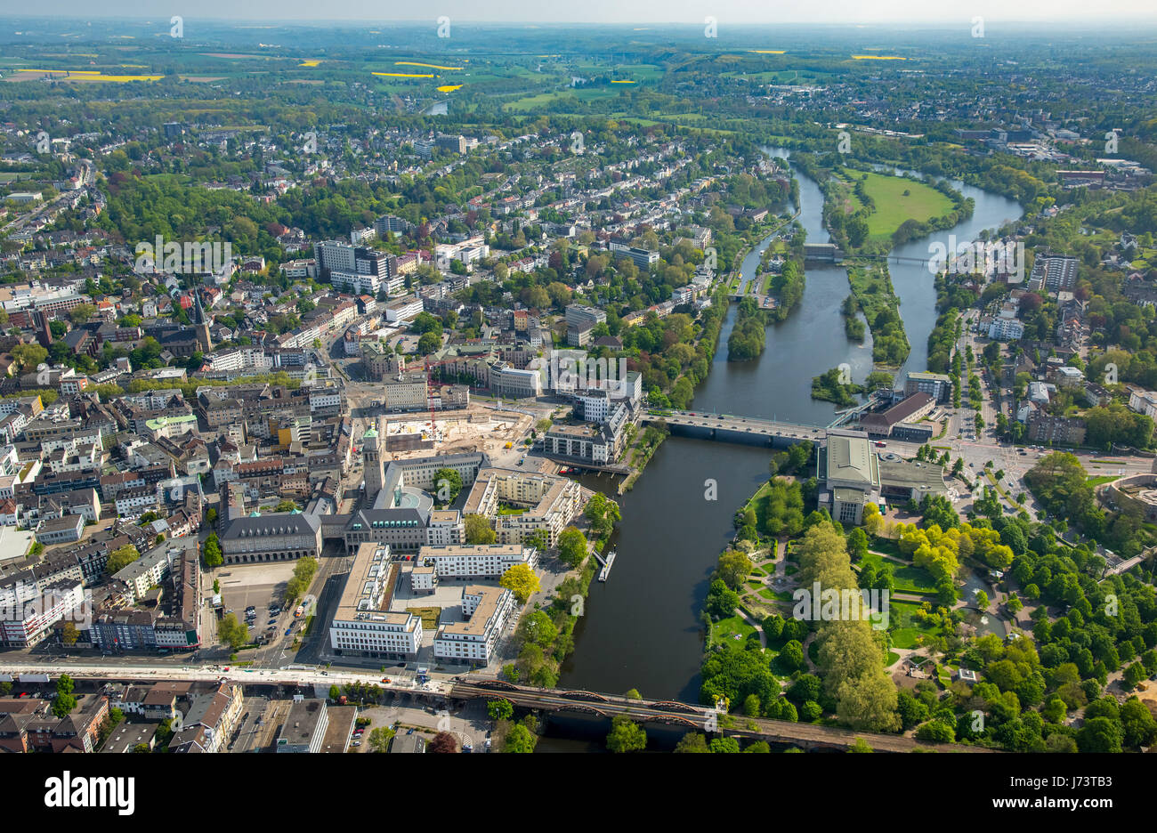 Aerial view of mülheim an der ruhr Fotos und Bildmaterial in hoher