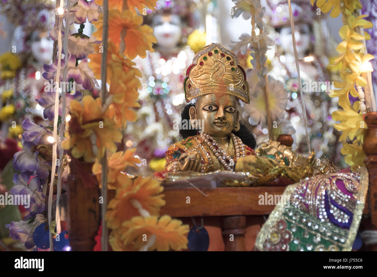 Bal Shree Krishna Gottheit statue Stockfoto