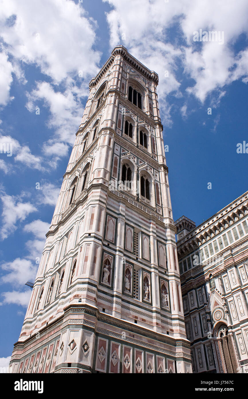 Florenz Glockenturm Schatullen sechseckigen Florenz Glockenturm Schatullen sechseckigen Glockenturm Stockfoto