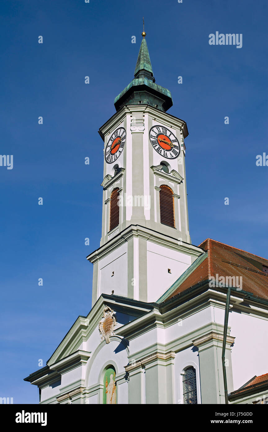 historische Kirche Bayern Sightseeing Deutschland Bundesrepublik Deutschland Kloster Stockfoto