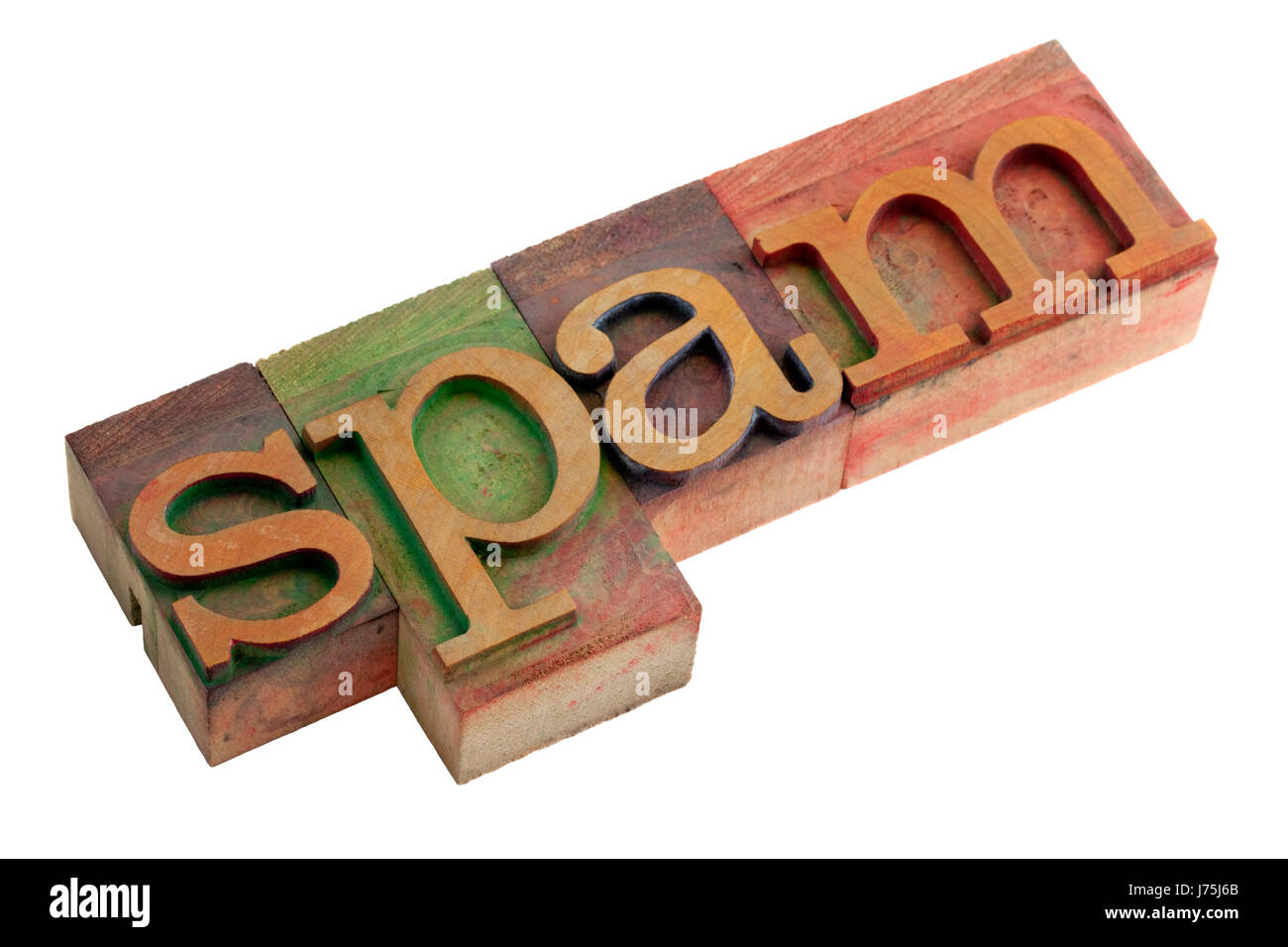 Spam-Werbung unaufgefordert Internet Www Worldwideweb net Web Werbung Farbe Stockfoto