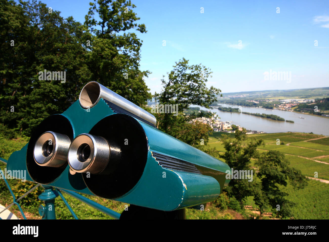 Geschichte der Rhein Hessen Ausschau Anblick Ansicht Outlook Perspektive Vista Panorama Stockfoto