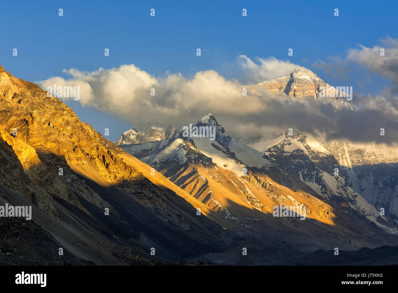 Nahaufnahme des Mount everest Stockfoto