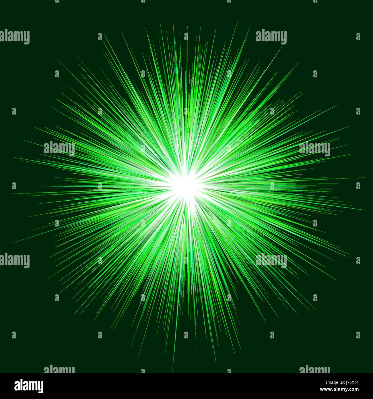 Abstrakte grüne Explosion Design Hintergrund Vektor Stock Vektor