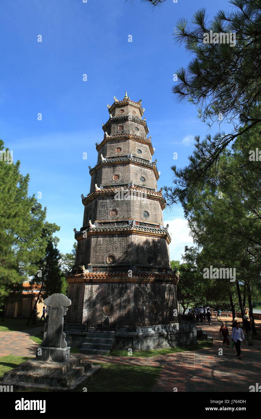 Park Asien Ziel Durchgang Tor Archgway Gantry Viet Nam Vietnam Altbauten Stockfoto