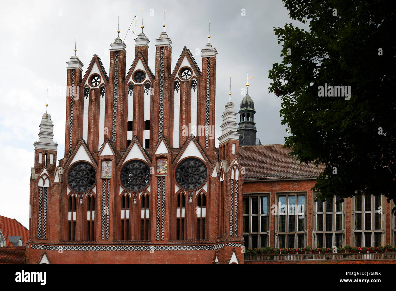 Rathaus Frankfurt oder Stockfoto