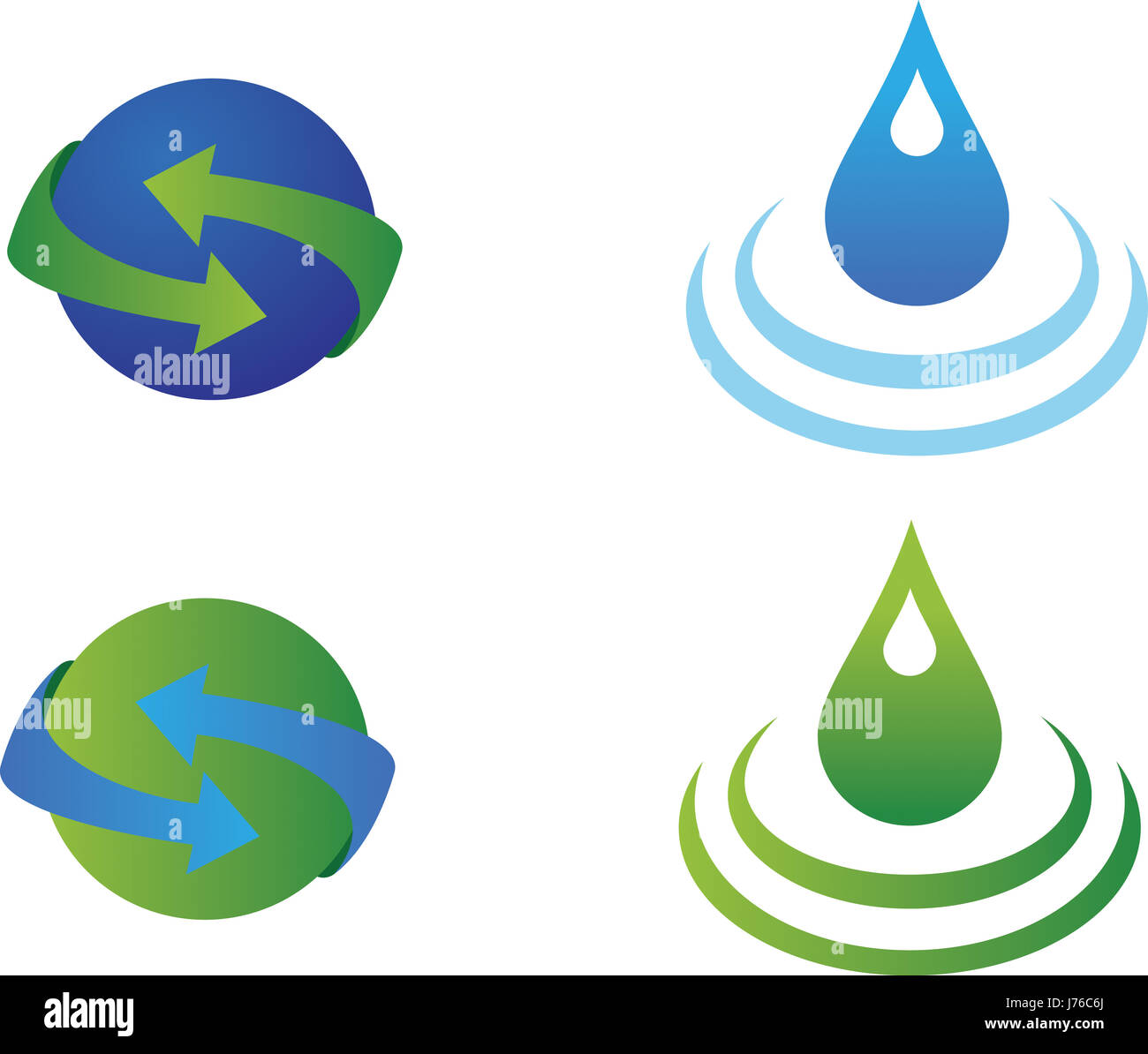 Abbildung Ökologie Piktogramm Symbol Piktogramm Handel Symbol Wasser Natur Stockfoto