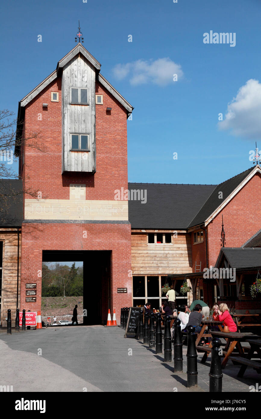Joule-Brauerei und Red Lion Pub in Market Drayton, Shropshire Stockfoto