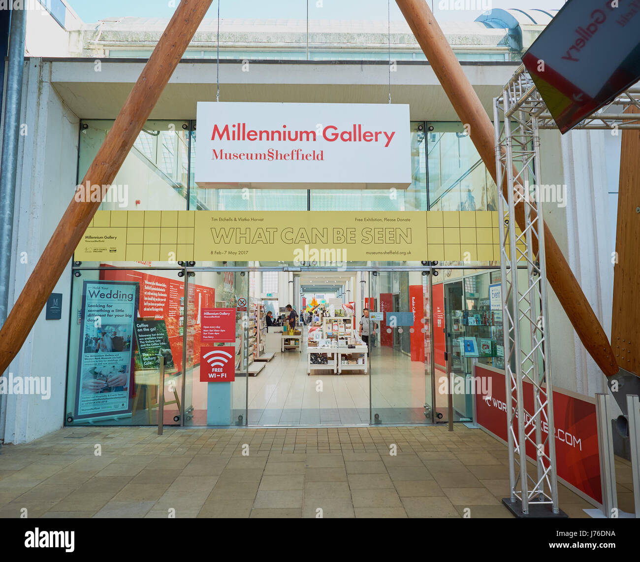 Millenniums-Galerie, Sheffield, South Yorkshire, England Stockfoto