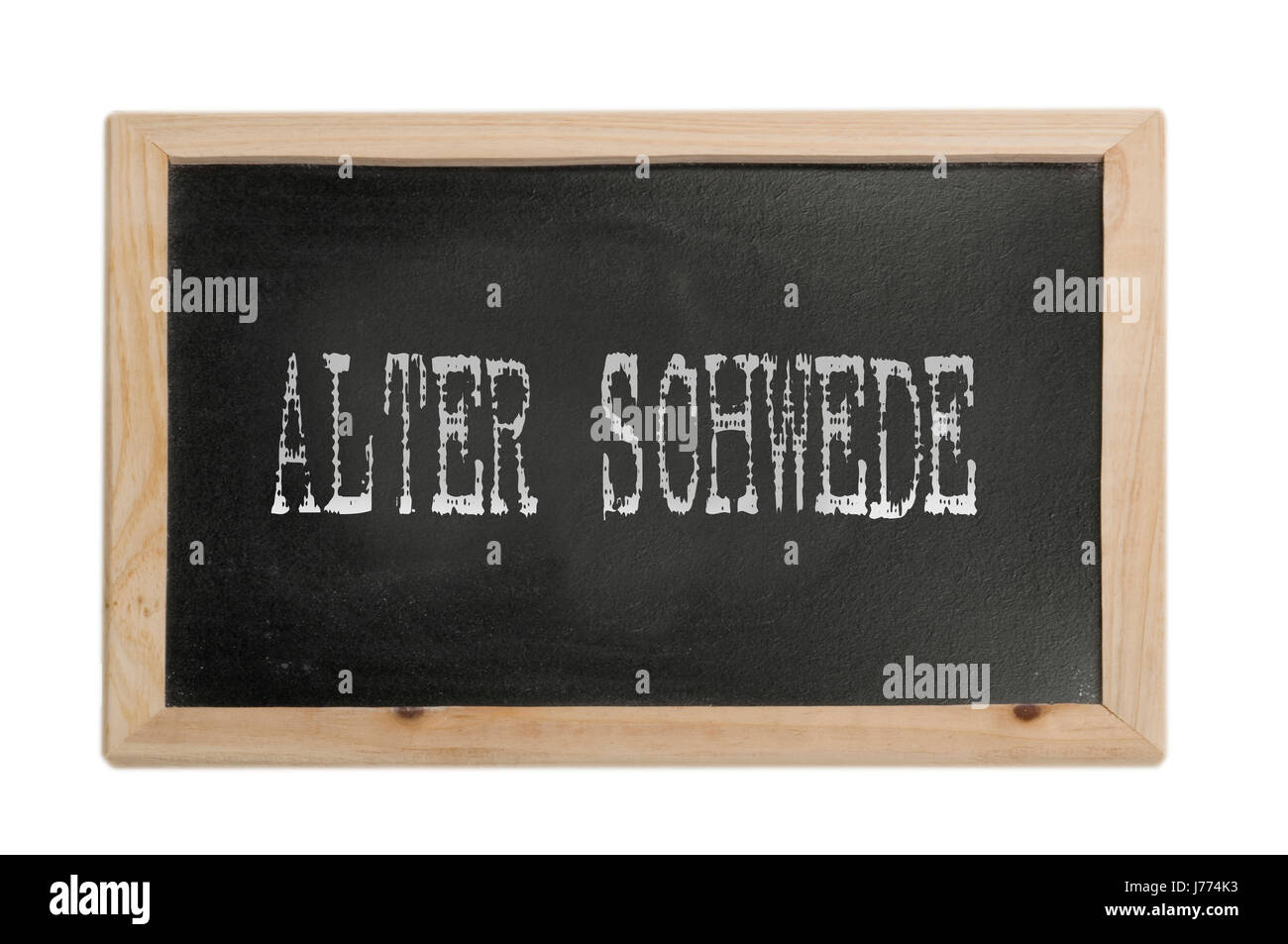 Zeichen signalisieren Board Erstaunen Satz Schwede alter Schule pädagogische Stockfoto