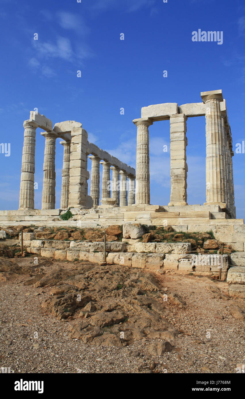 Tempel-Griechenland griechische Ruinen Bau Architektur Architektur Stockfoto