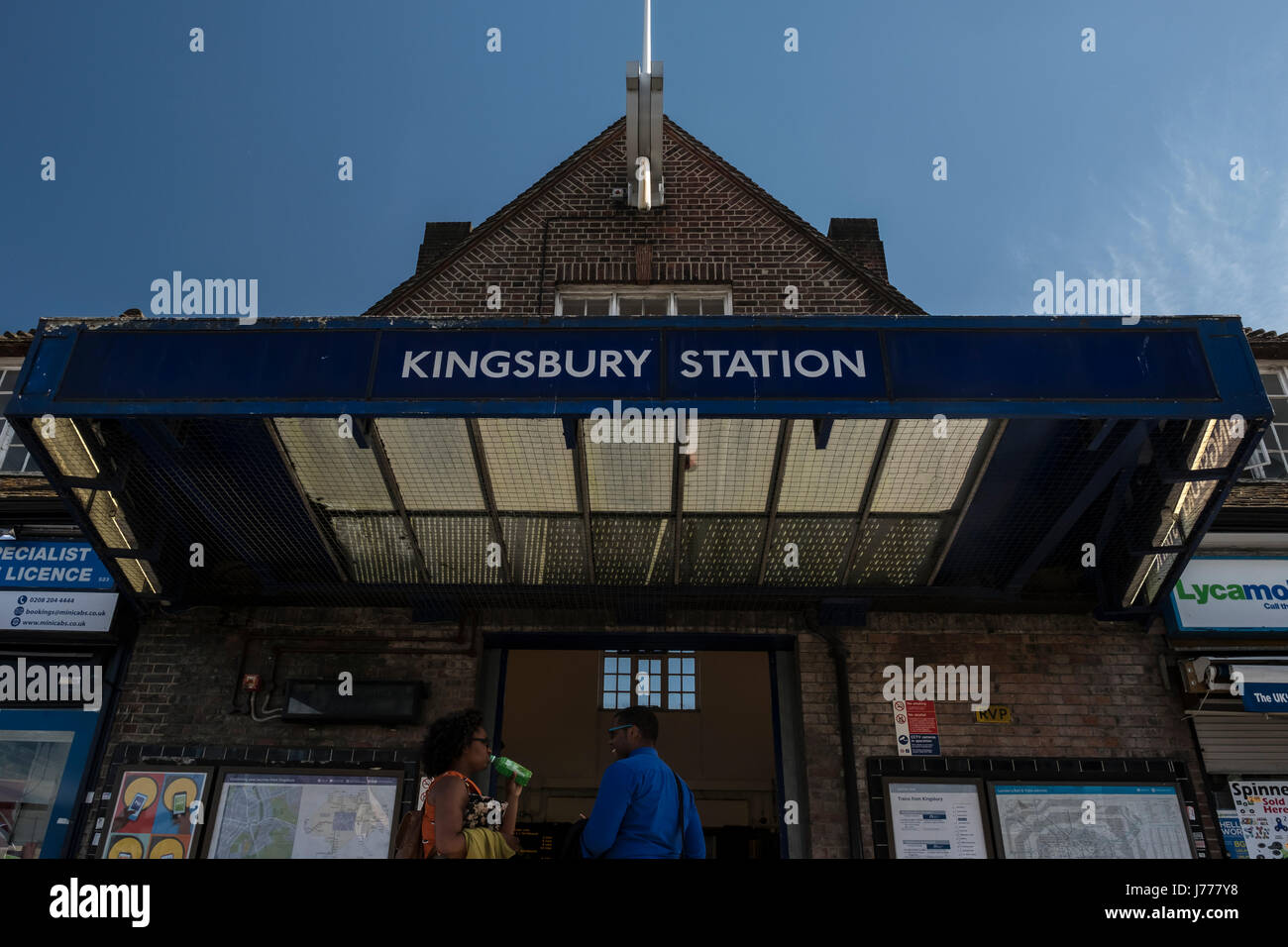 Kingsbury Bahnhof Stockfoto