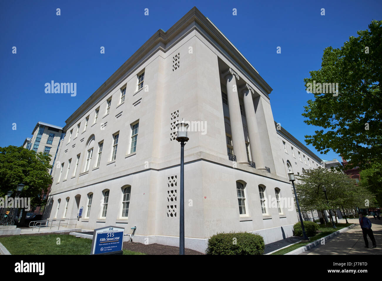 Superior Court für den District Of Columbia, Aufbau einer Washington Justiz Platz DC USA Stockfoto